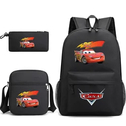 3Pcs Disney Pixar Cars Lightning McQueen Bookbag Kids Backpack Boys Girls School bags Shoulder Bag Set Daily Backpacks Mochilas