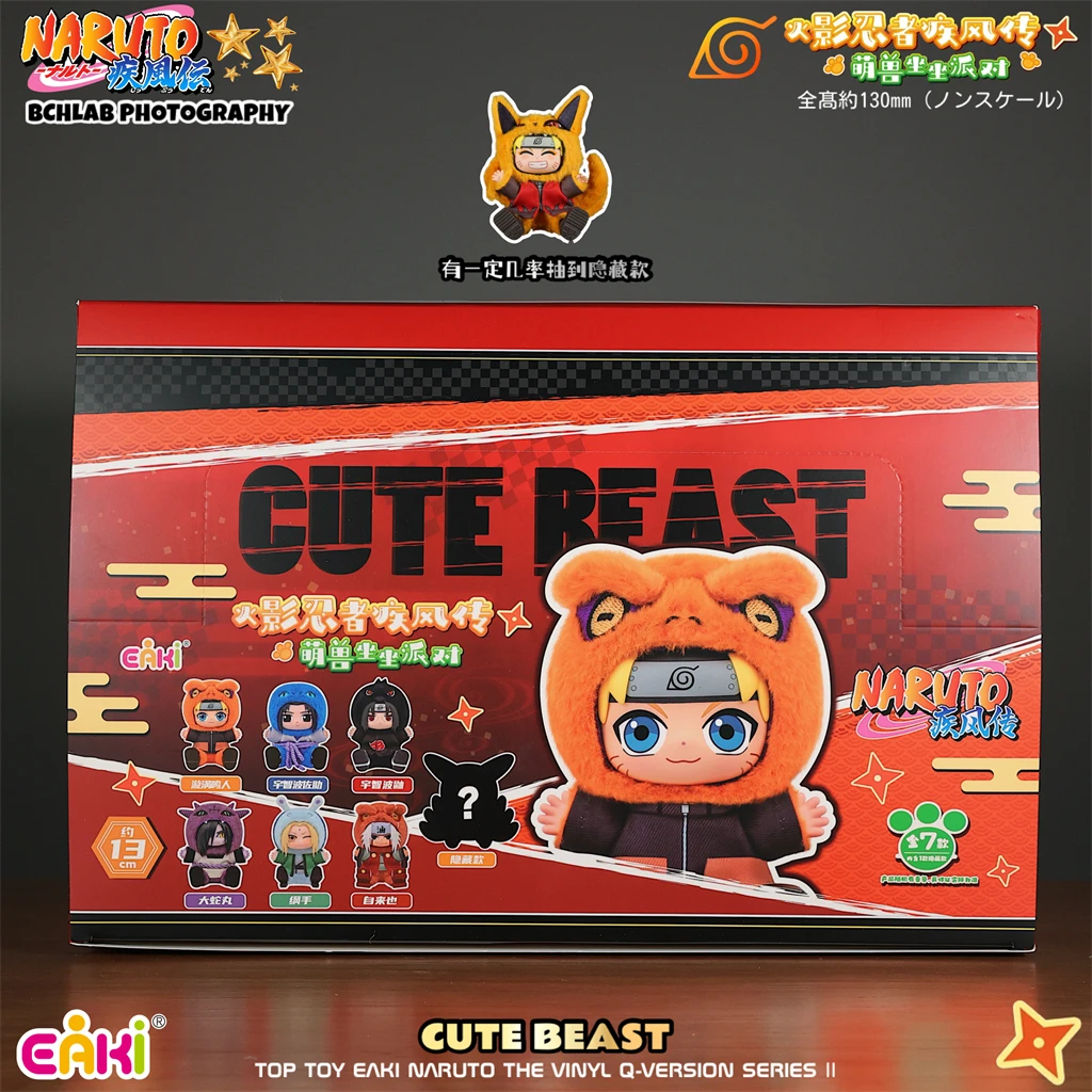 Auf Lager Original TOPTOY EAKI Naruto Sit-in Party Konohagakure San'in Jiraiya Orochimaru Tsunade Niedliche Plüsch Blind Box Spielzeug Geschenke
