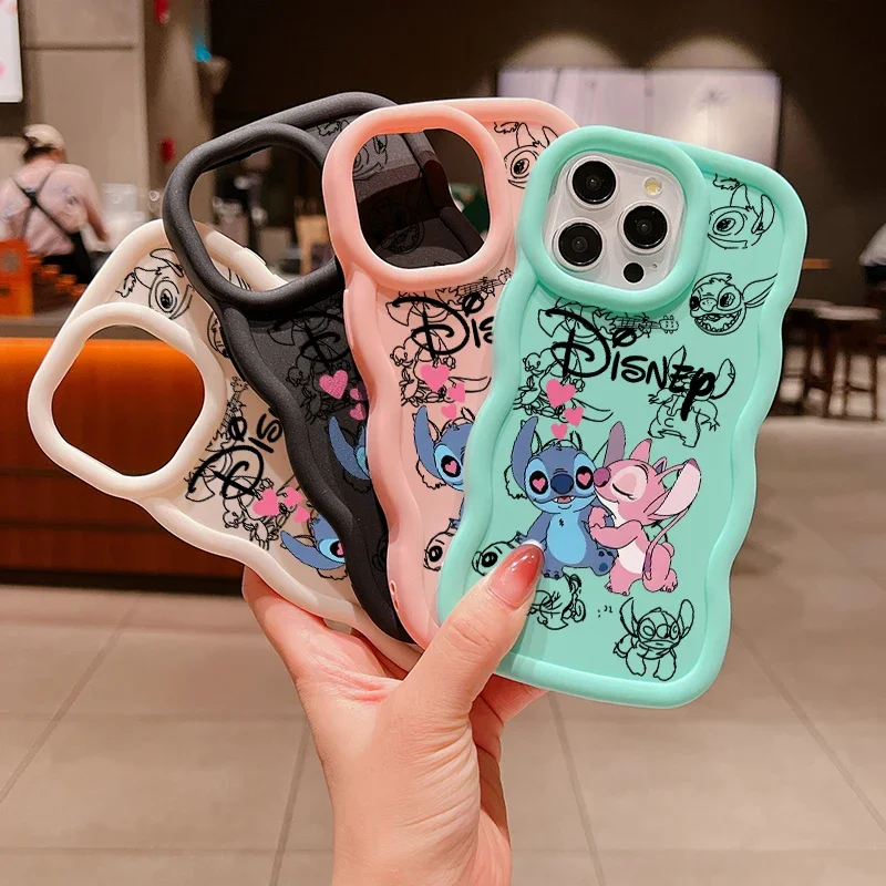 かわいいディズニーステッチエンジェルケース Samsung Galaxy A06 A05 A05S A23 A24 A25 A04 A04E A13 A50 A30 A50S A20 A03 A51 A52 A22 A12 A73用