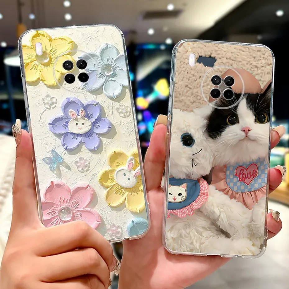 New Design Phone Case For Huawei Y9a Transparent TPU Slim Back Cover For Huawei Nova Y9a FRL-L22 FRL-L23 Soft Silicone Cases