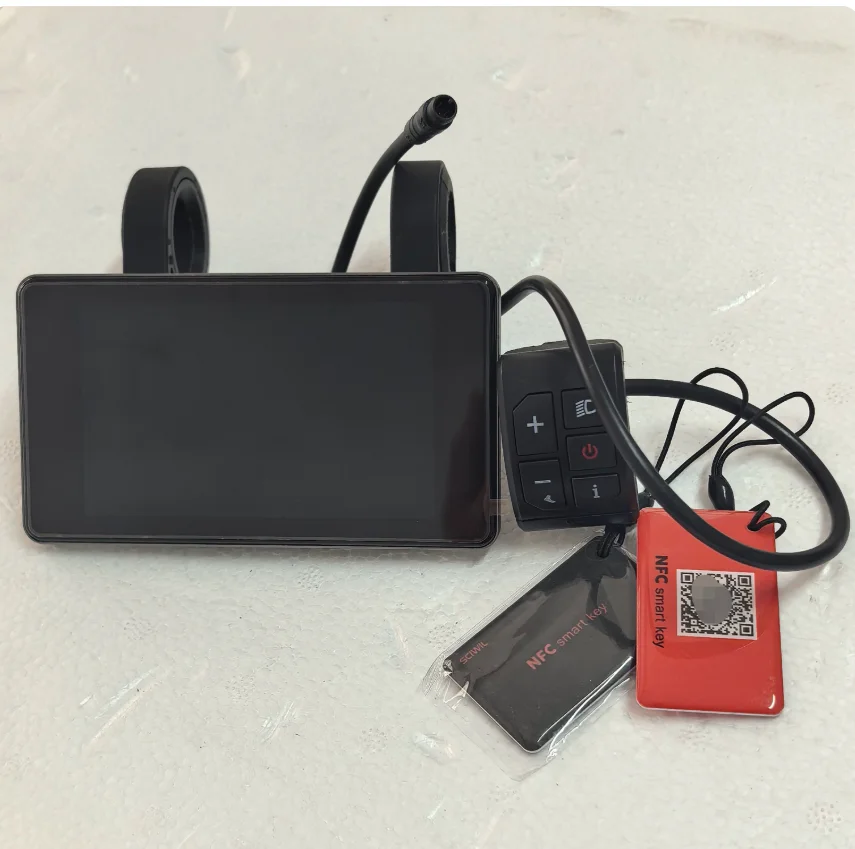 24V-72V electric bicycle LCD four-inch liquid crystal display instrument with light sensing system NFC switch machine 6 cores