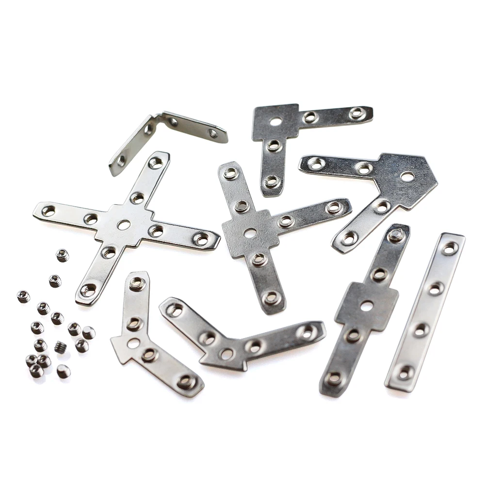 20 sztuk/partia Openbuilds Makerlink Nakrętka Trójnikowa Kątownik MAKERLINK Złączki Kątowe Podpora do Profilów V-Slot Serii 20