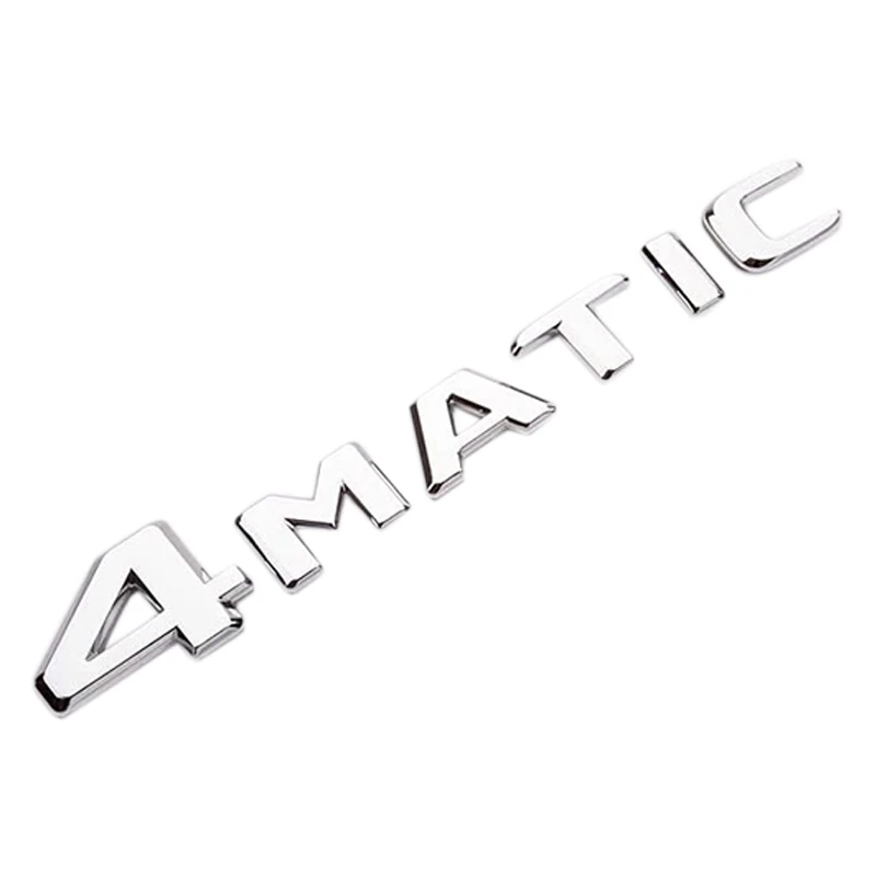 4MATIC Auto Trunk Door Fender Bumper Badge Decal Emblem Adhesive Tape Sticker Replacement for Mercedes-Benz