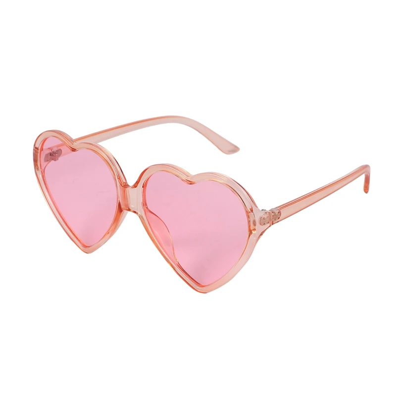 

90S Vintage Glasses Fashion Large Women Lady Girls Oversized Heart Shaped Retro Sunglasses Cute Love Eyewear