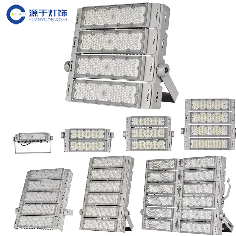 Stadium Spotlight Outdoor Projector Uniform Irradiation Floodlight 100W/200W/400W/600W Reflector for Tennis Court Basketball Gym