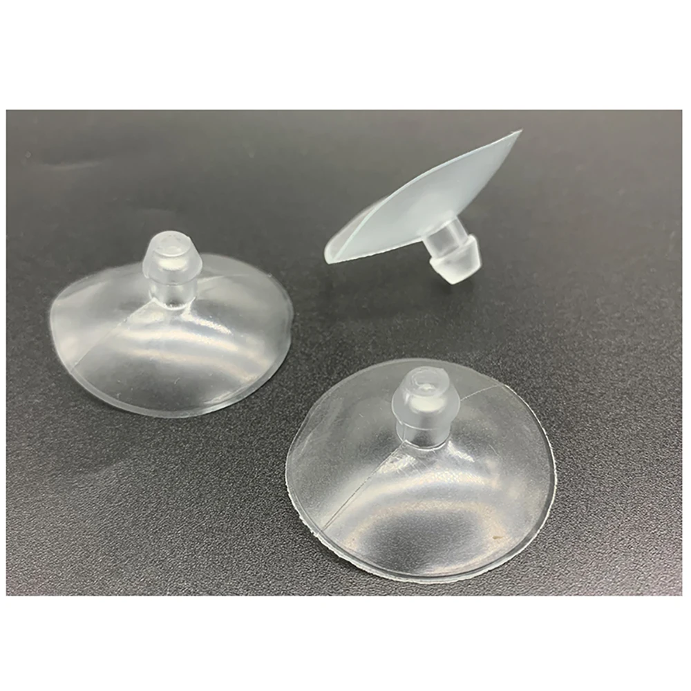 PVC Round Clear Sucker Glass/Screw Suction Cup Soft Anti Slip Pads Non Adhesive Bumpers Pad  Pad For Table Glass Top image 2