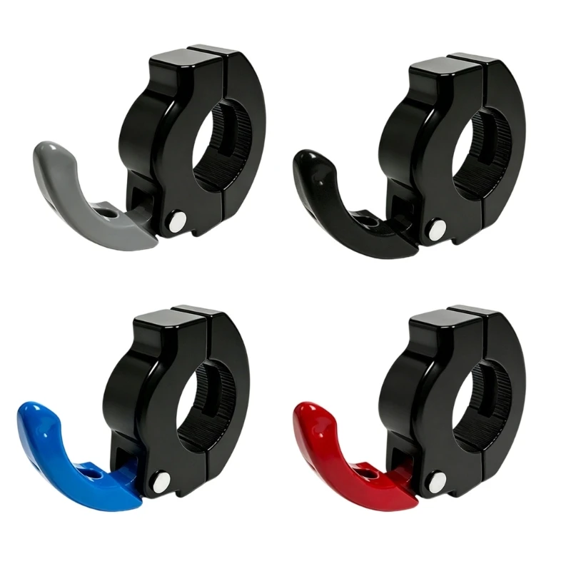 Clamp On Bag Hanger with Down Hook Design Aluminum Device for Handlebar