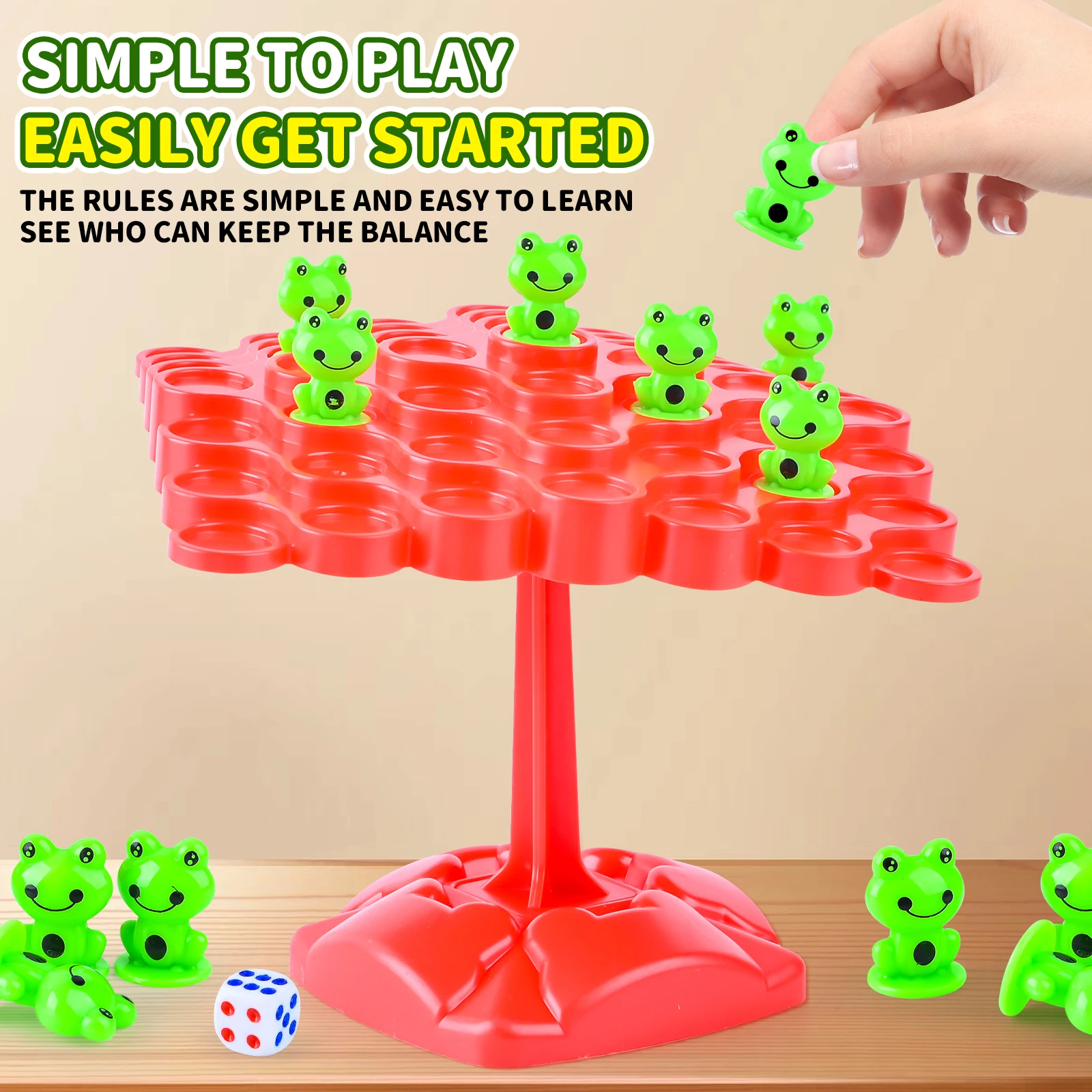 Frog Balance Tree Children'S Board Game Male And Female Balance Training Toy Parent Child Double Interactive Puzzle Game