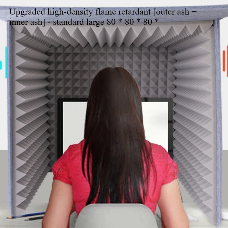 Detachable Vocal Booth for Home Recording Studio - Desktop Portable Sound Shield Eliminates Room Reverb for Podcasters