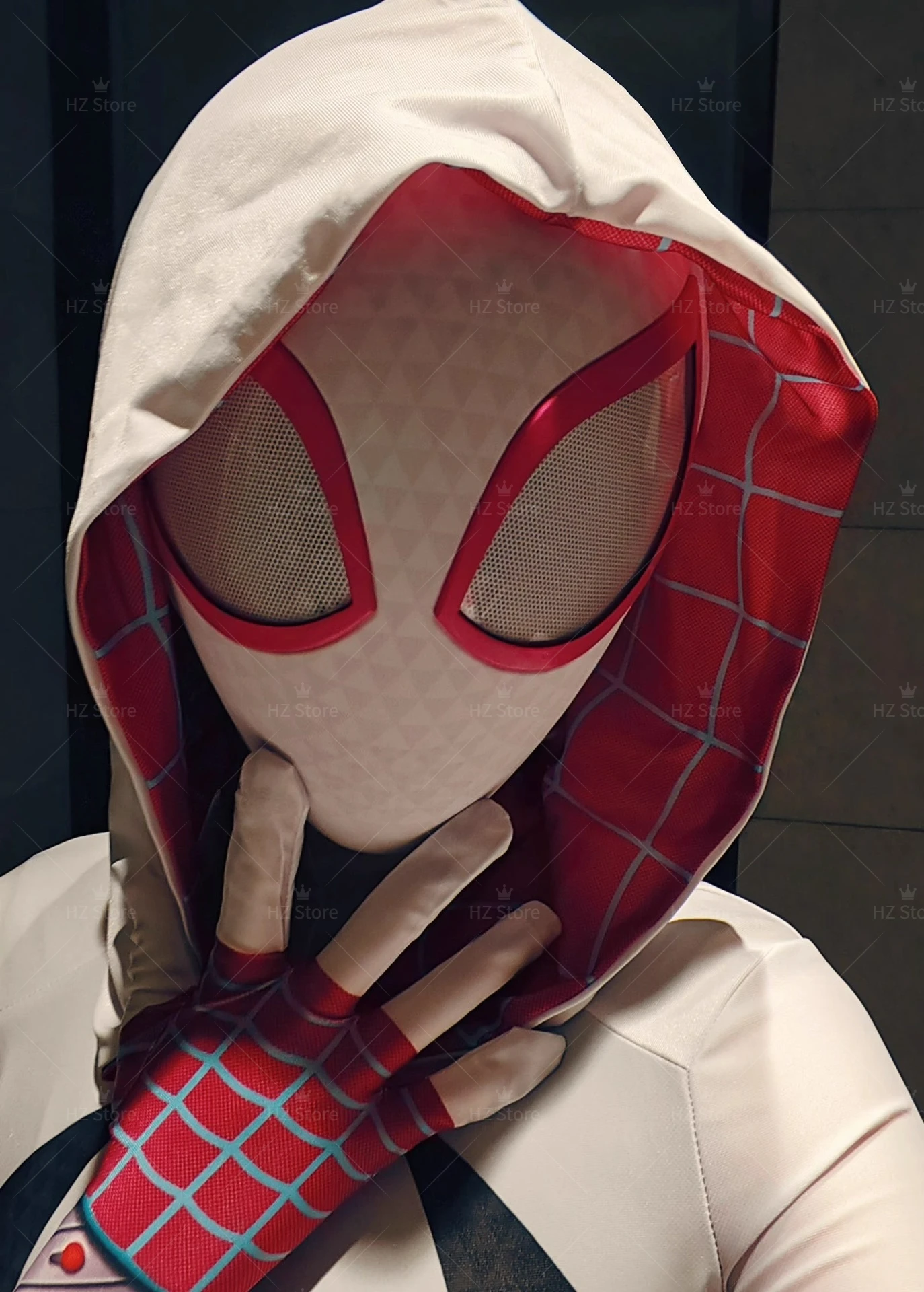 【スパイダーバース】新品 スーペリア・スパイダーマン 2Dマスク コスプレ スパイダーバース】新品 スーペリア・スパイダーマン 2Dマスク
