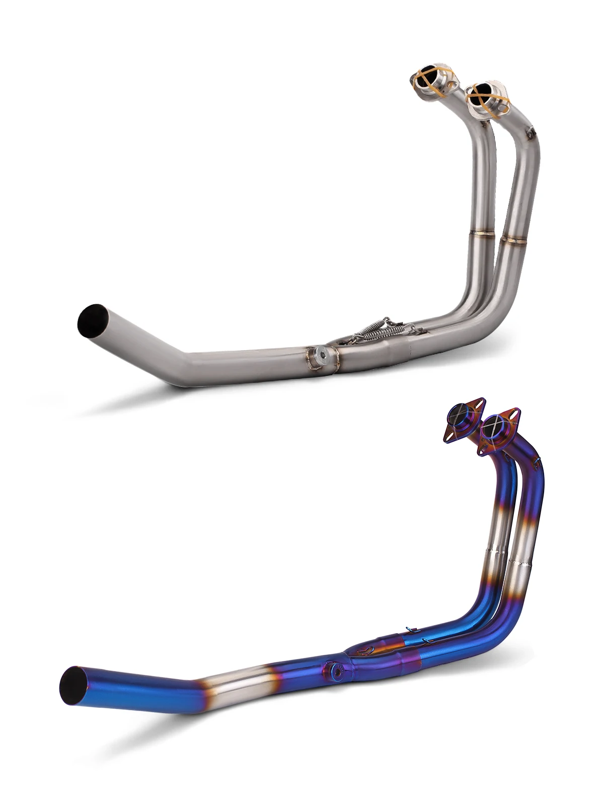 

Connected to the original factory exhaust pipe motorcycle exhaust system For Kawasaki Z400 Z 400 stainless steel front section