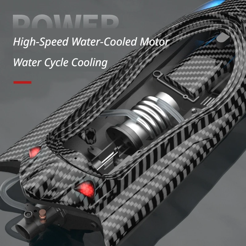2.4g Carbon Fiber Rc Radio Electric Ship High Speed 25km/H Vortex Turbine Jet Remote Control Racing Boat Toy Gift For Kids Adult