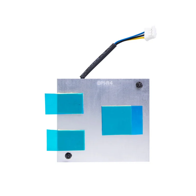 Banana Pi BPi‑R4 Dedicated Heatsink with Speed‑Controlled Cooling Fan, BananaPi R4 Development Board Heatsink