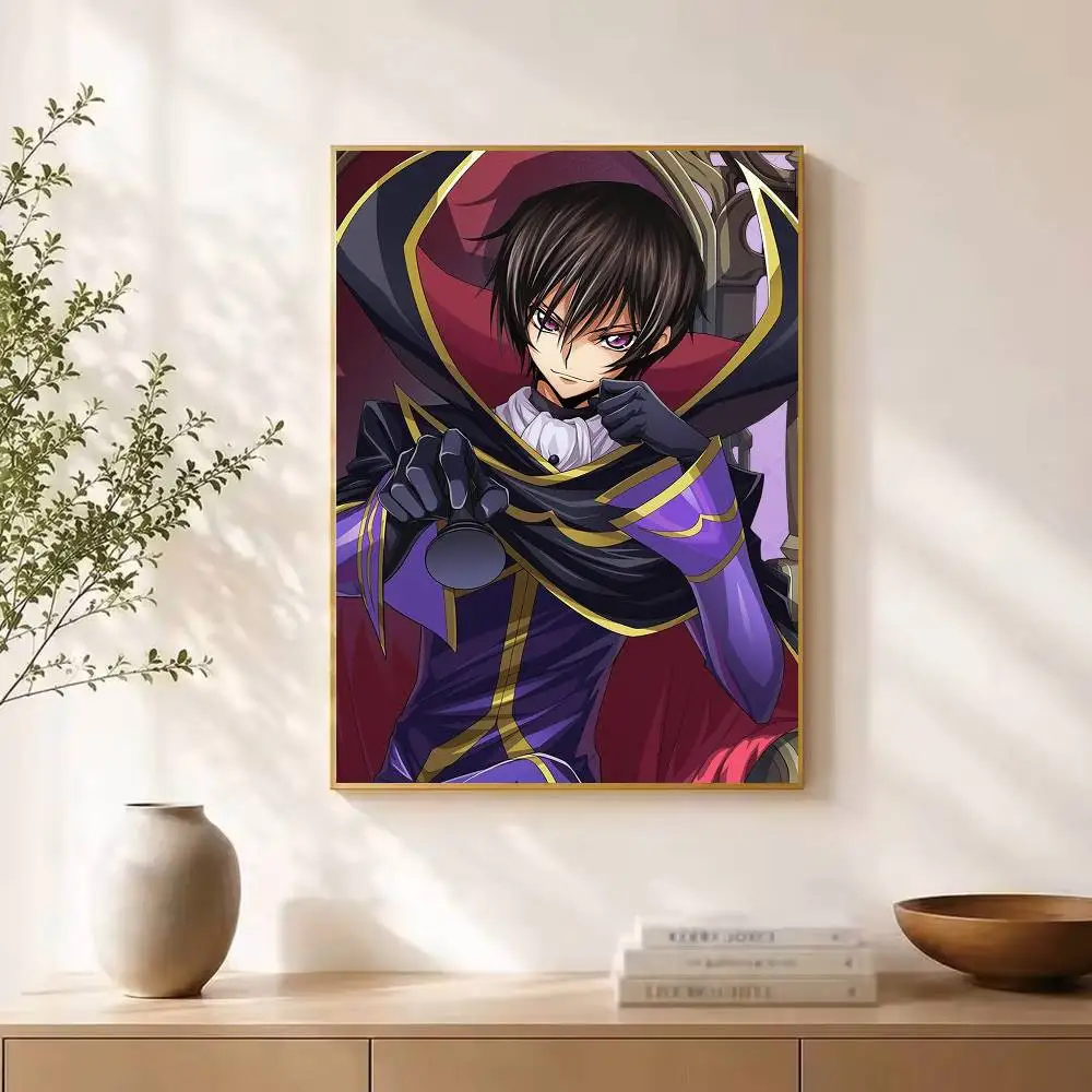 CODE GEASS Lelouch Rebellion Anime Poster High Quality Dorm Living Room Aesthetic Wall Decoration Painting Stickers Gift