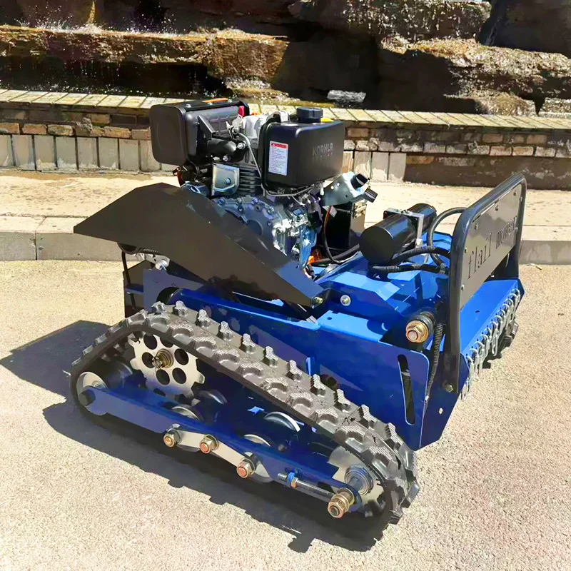 

Customized Small Robot Grass Cutter Cutting WidthRemote Control Crawler Lawn Mower Flail Mower