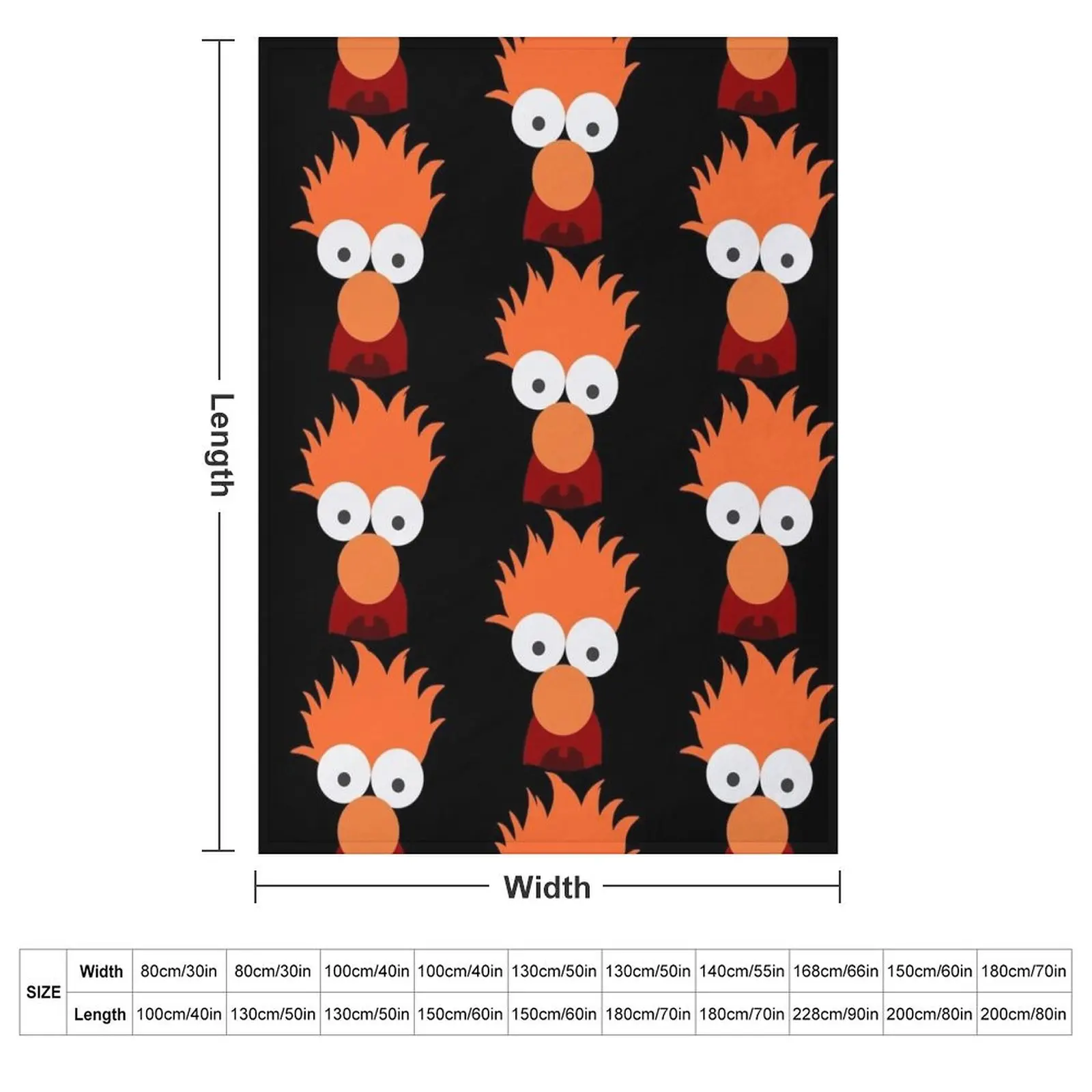 Beaker Throw Blanket couch cozy soft plush fuzzy picnic outdoor blanket