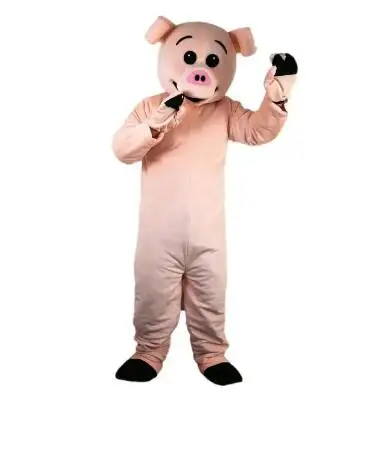 New Adult Halloween Christmas Professional Pig Mascotte Fancy Cartoon Mascot Costume Plush Fancy Dress Mascot Costume