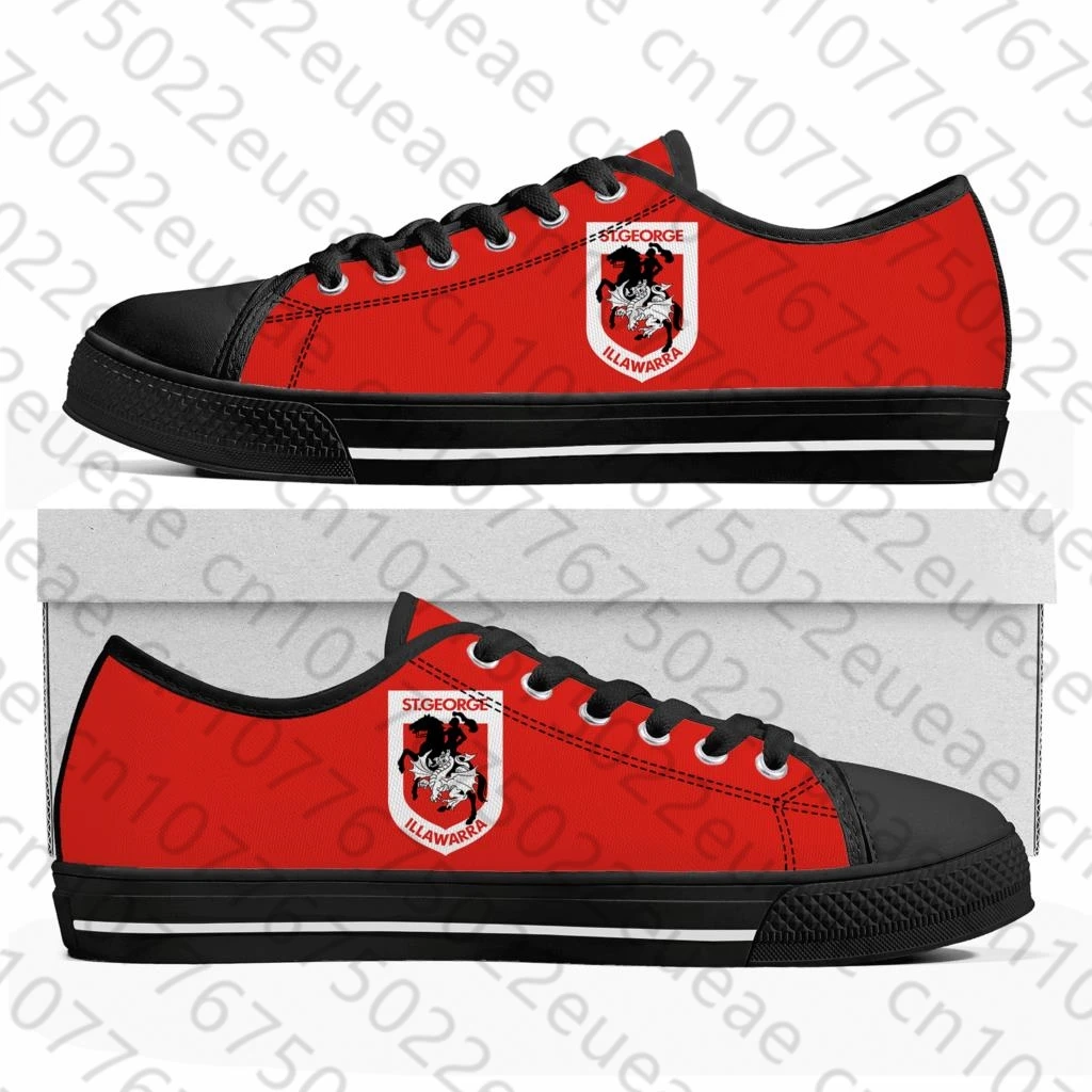 St.George Illawarra Dragons  Australian Rugby Low Top Sneakers Mens Womens Teenager Canvas High Quality Sneaker Casual DIY Shoe