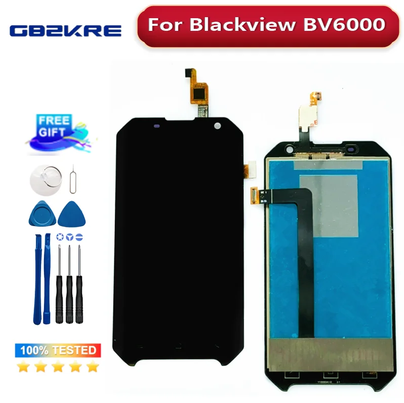 

100% Original 4.7 inch LCD&Touch Screen Digitizer Display Module Repair Replacement Parts For Blackview BV6000 bv6000 pro LCD