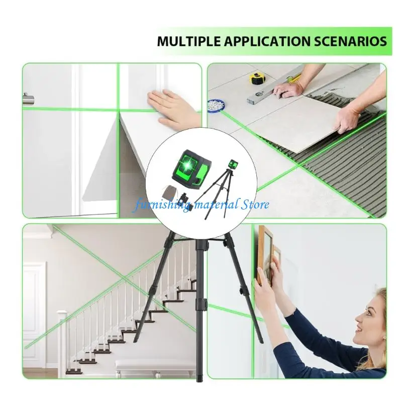 

Y5GD Level Kits Green Line Projection Adjustable Brightness Rotating Alignment Tool