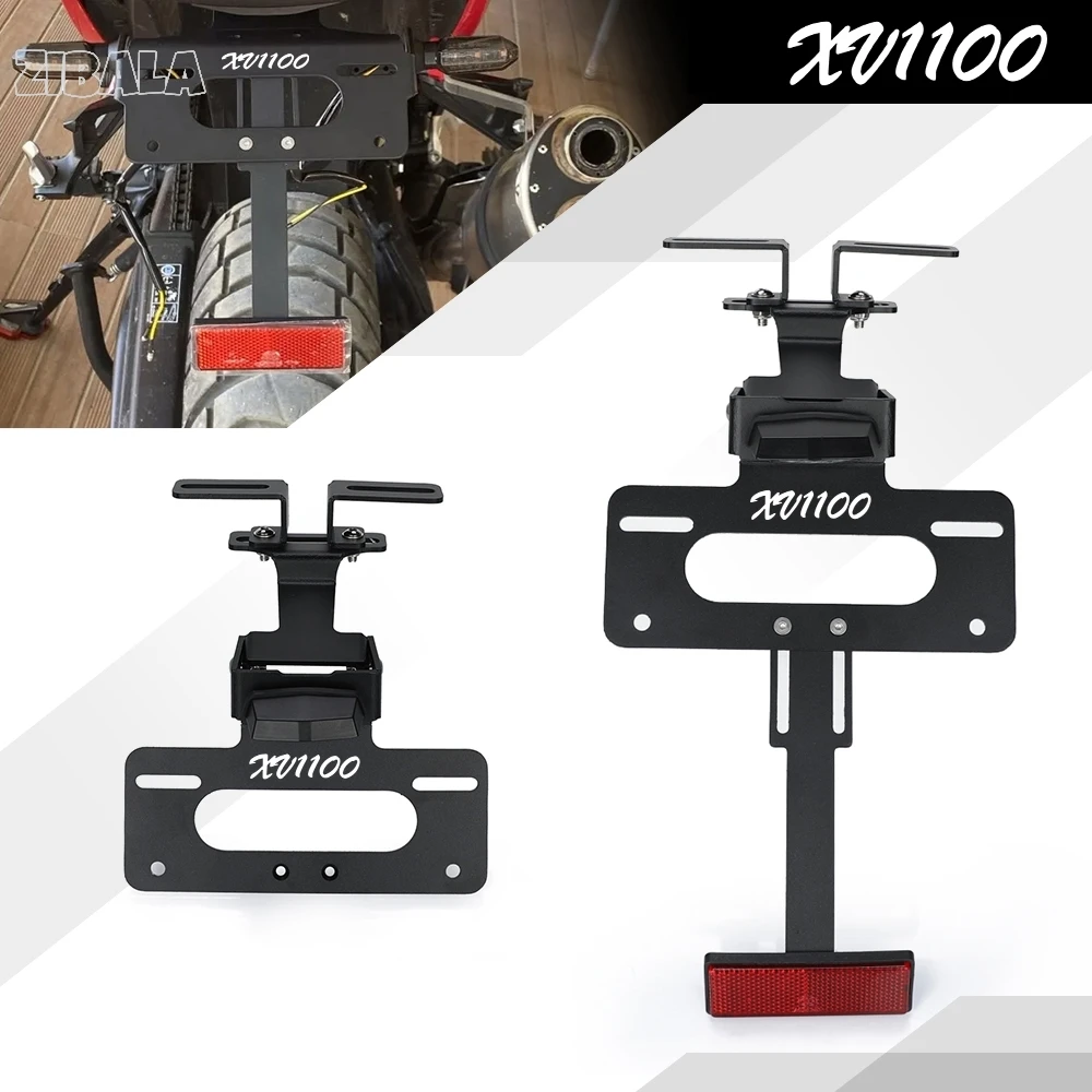 

Rear License Plate Holder Bracket with Light Tail Tidy Fender Eliminator For YAMAHA XV1100 VIRAGO 89-98 Motorcycle Accessories