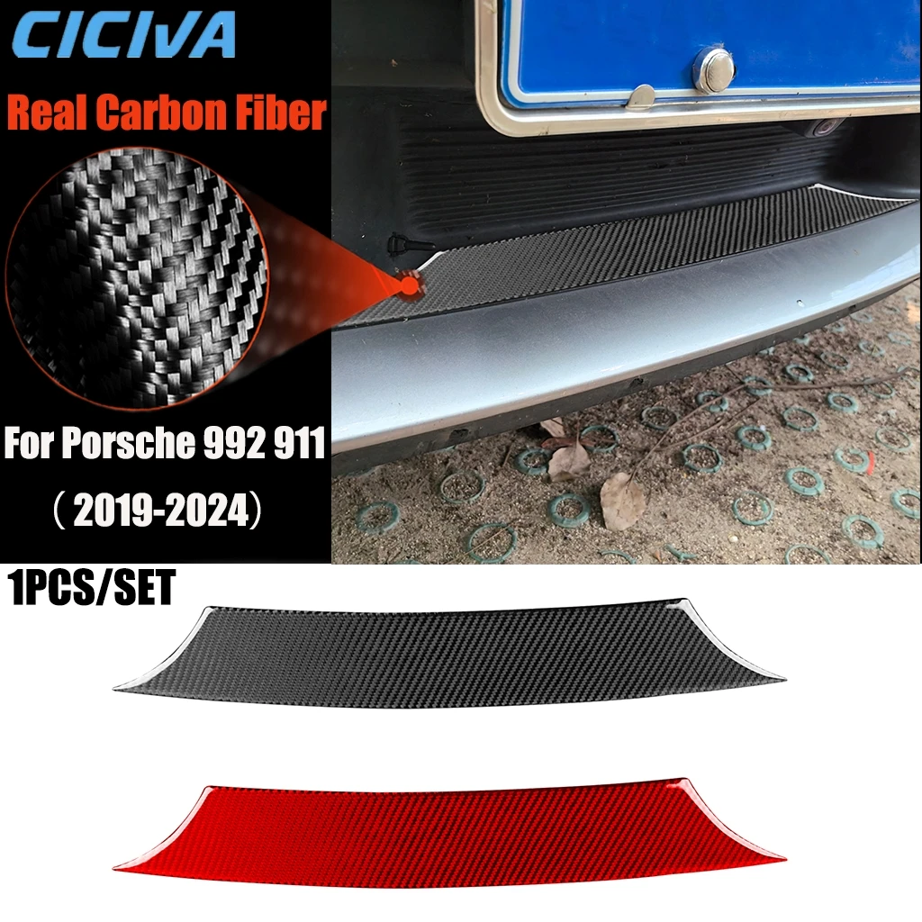 

Carbon Fiber Car Accessories Front Bumper Decorative Modified Exterior Trim Cover Soft Sticker For Porsche 911 992 2019-2024