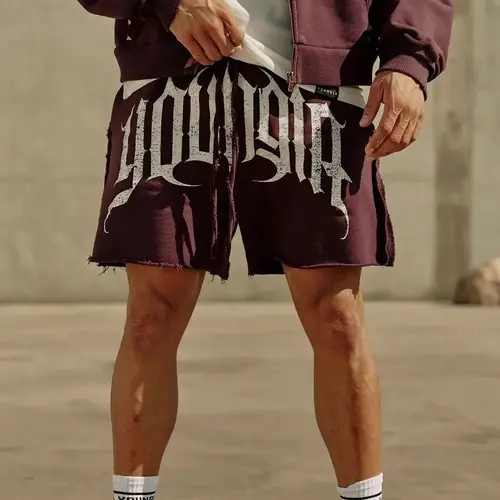 Imagen 1 del producto Novedad de verano, marca para hombre, tendencia deportiva, fitness, Jogger, gimnasio, tomar ejercicio, pantalones cortos informales estampados, pantalones cortos de baloncesto, pantalones de entrenamiento