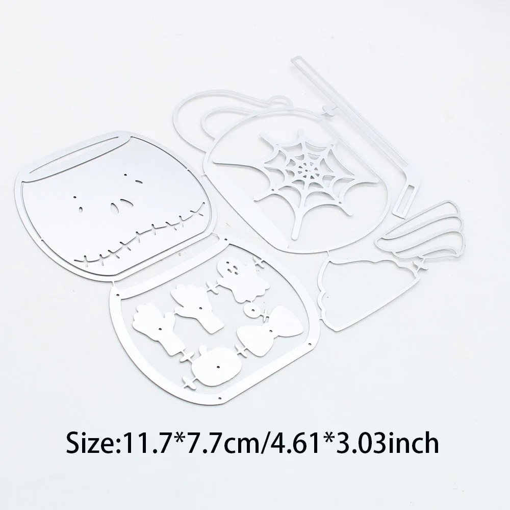 KSCRAFT Halloween Mug Shaker Cutting Dies Stencils for DIY Scrapbooking Decorative Embossing DIY Paper Cards