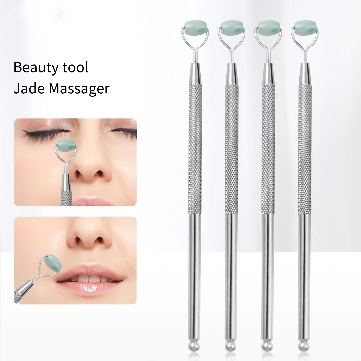 المضادة للتجاعيد رفع اليشم الأسطوانة وحب الشباب مجموعة إبرة العناية بالبشرة مدلك الوجه الضغط الرؤوس السوداء أدوات مساعدة #6