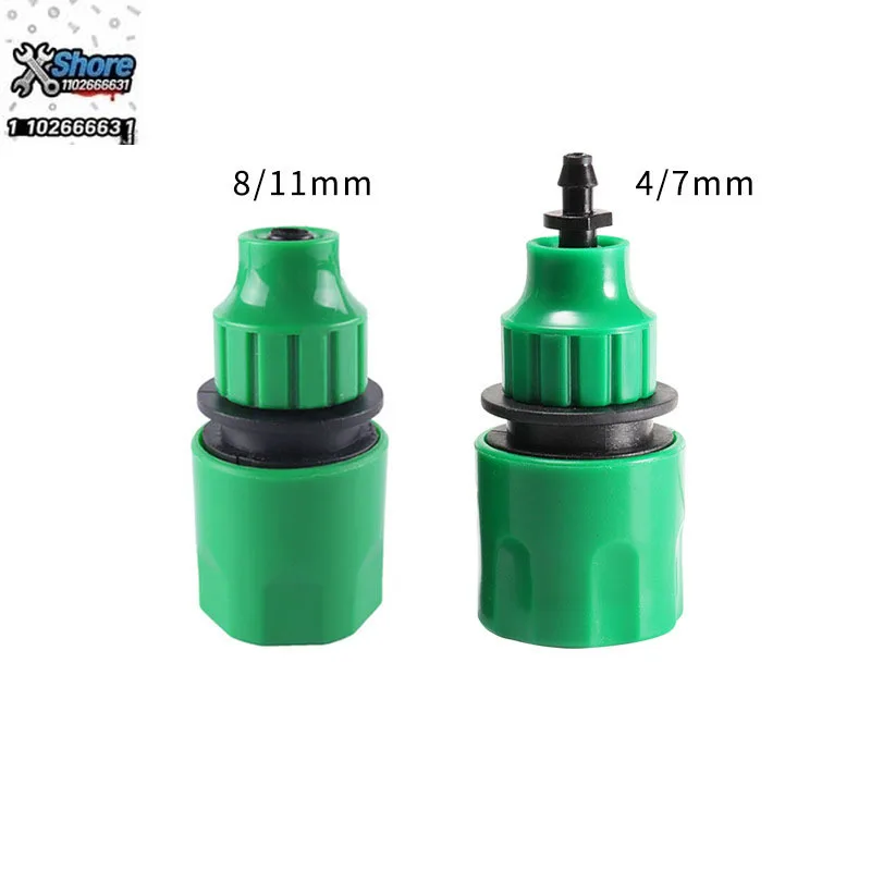 1Pcs Quick Coupling Adapter With 1/4 3/8'' Barbed Connector For Irrigation Garden Hose Watering Greenhouse
