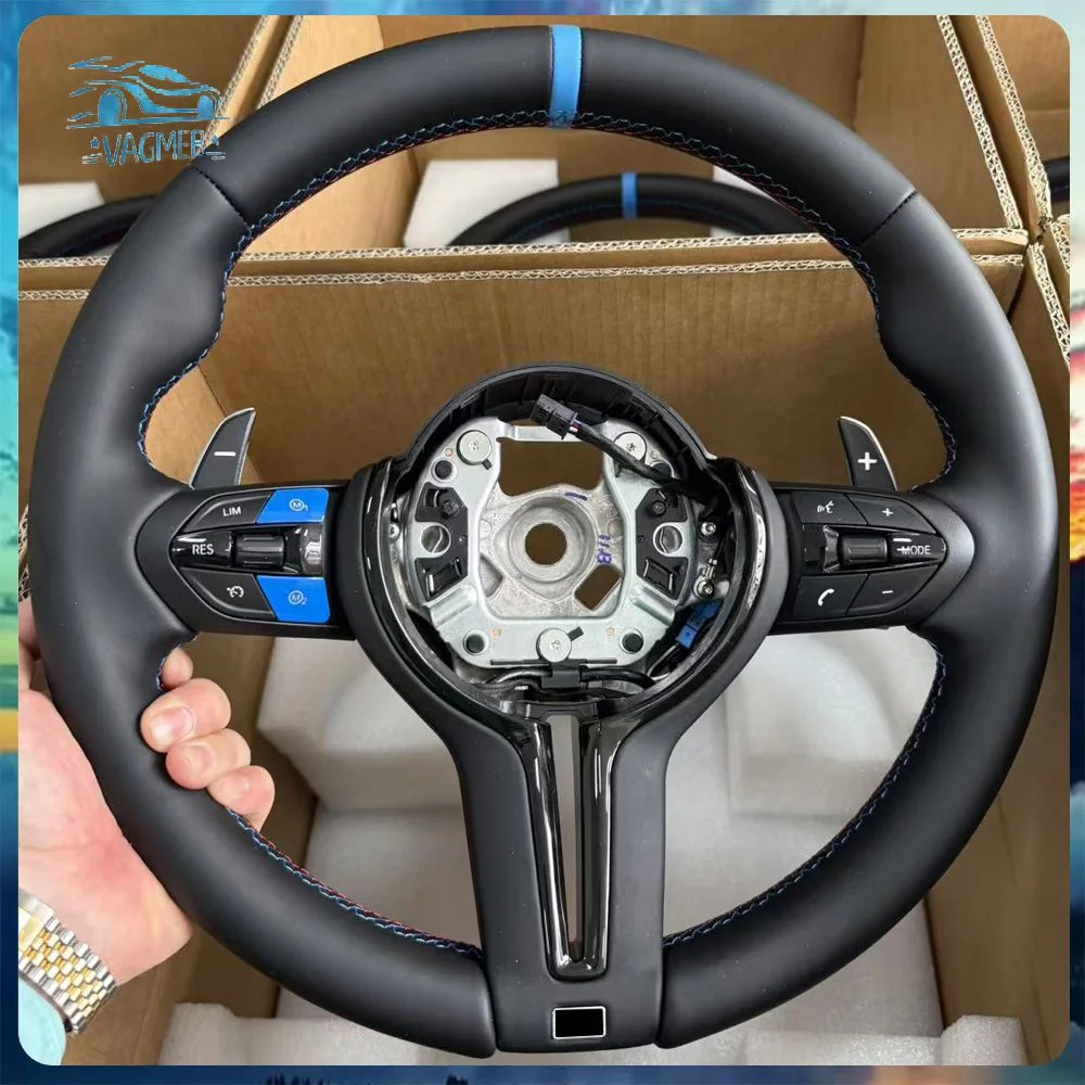 

Перфорированная кожа с плоским дном M Sport M1 M2, кнопка рулевого колеса в сборе для BMW F30 F31 F32 F10 F20 F07 F01 E46 E60 E90