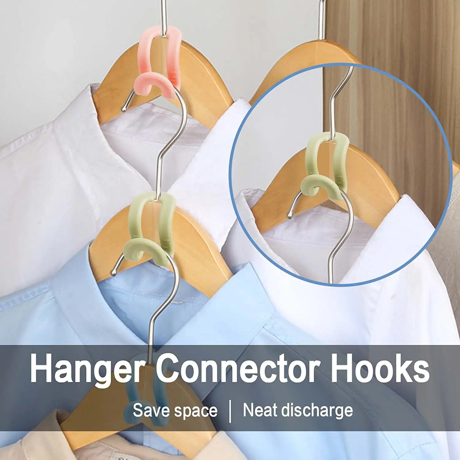 5/10Pcs Mini Clothes Hanger Connector Hooks Cascading Closet Hanger Hooks Space Saving Wardrobe Coat Organizer Rack Holder