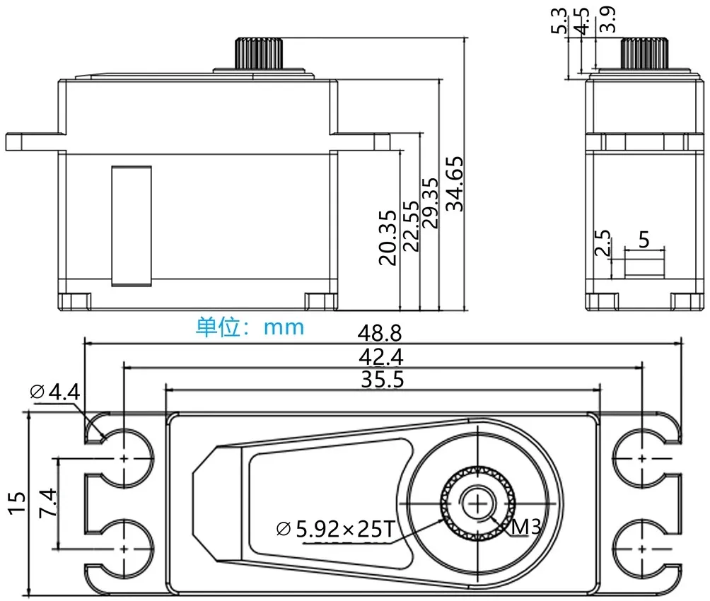 Gdw DS390MG DS396MG 8.4V 12.9KG เกียร์โลหะดิจิตอลขนาดกลาง coreless Servo สำหรับเครื่องบิน RC เครื่องบินบังคับปีกคงที่ turbojet เครื่องบินแขนหุ่นยนต์