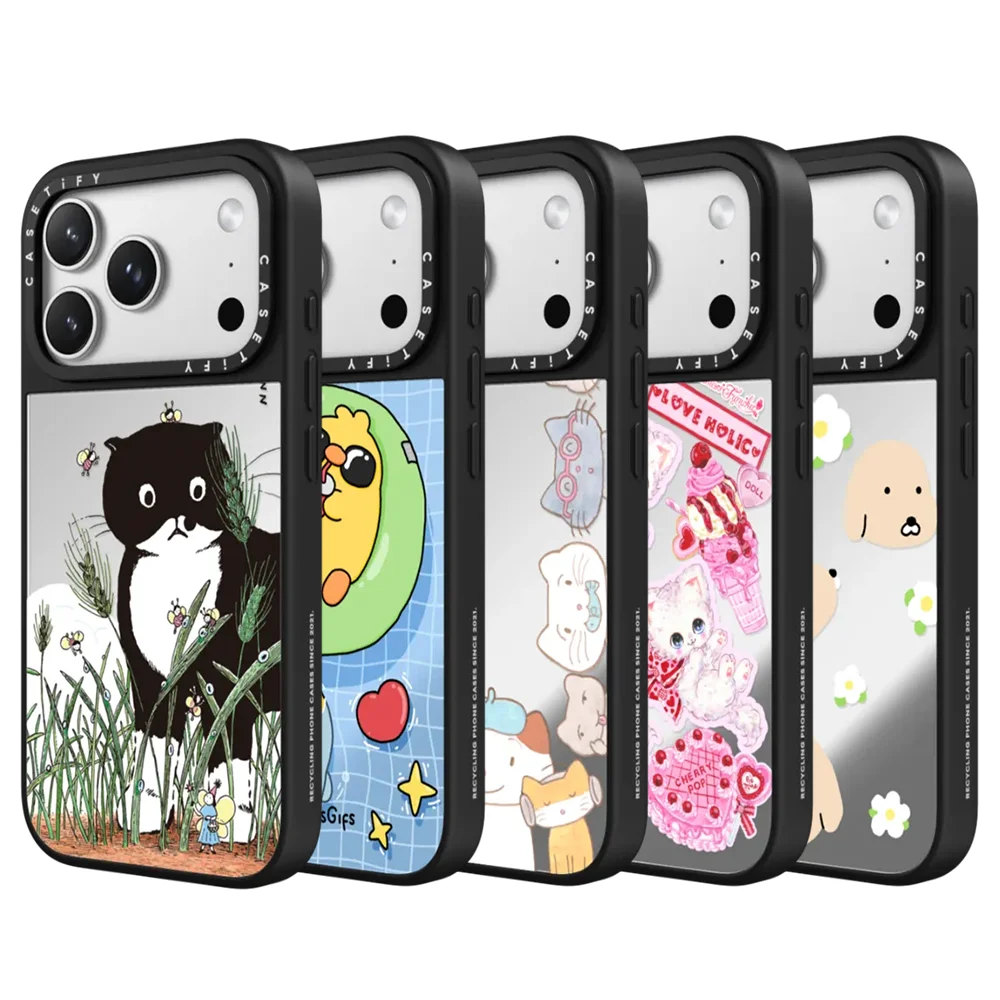 

CASETiFY Cartoon Flowers and Puppies Series Phone Case for iPhone 17 16 15 14 13 Pro Max Air Plus Magnetic Protective Cover