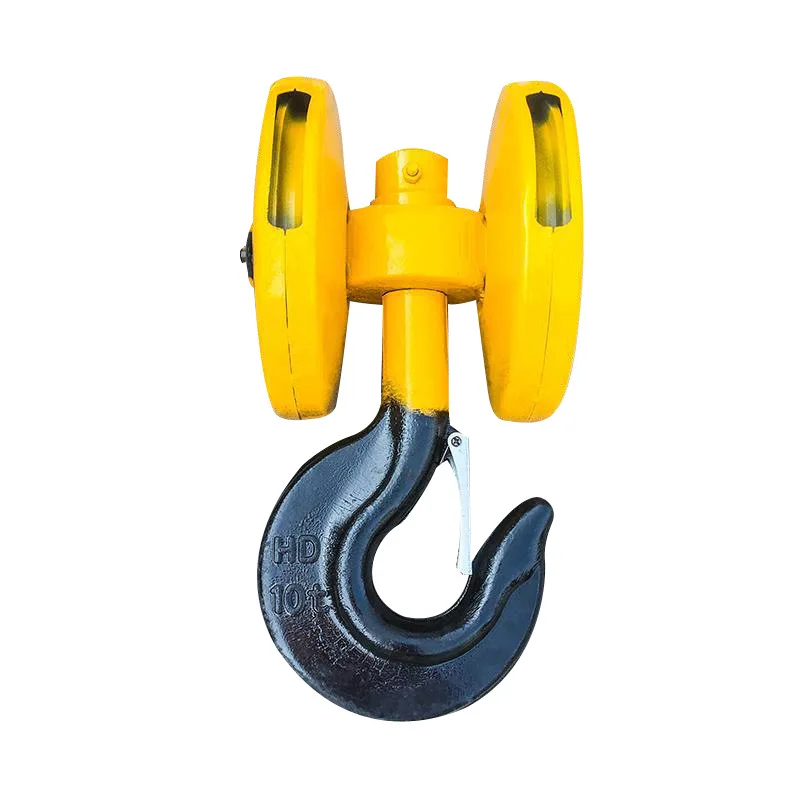 Integrated Pulley Hook Unit Suitable for Single Girder Double Girder Gantry Crane Ideal  Match With Electric Wire Rope Hoist
