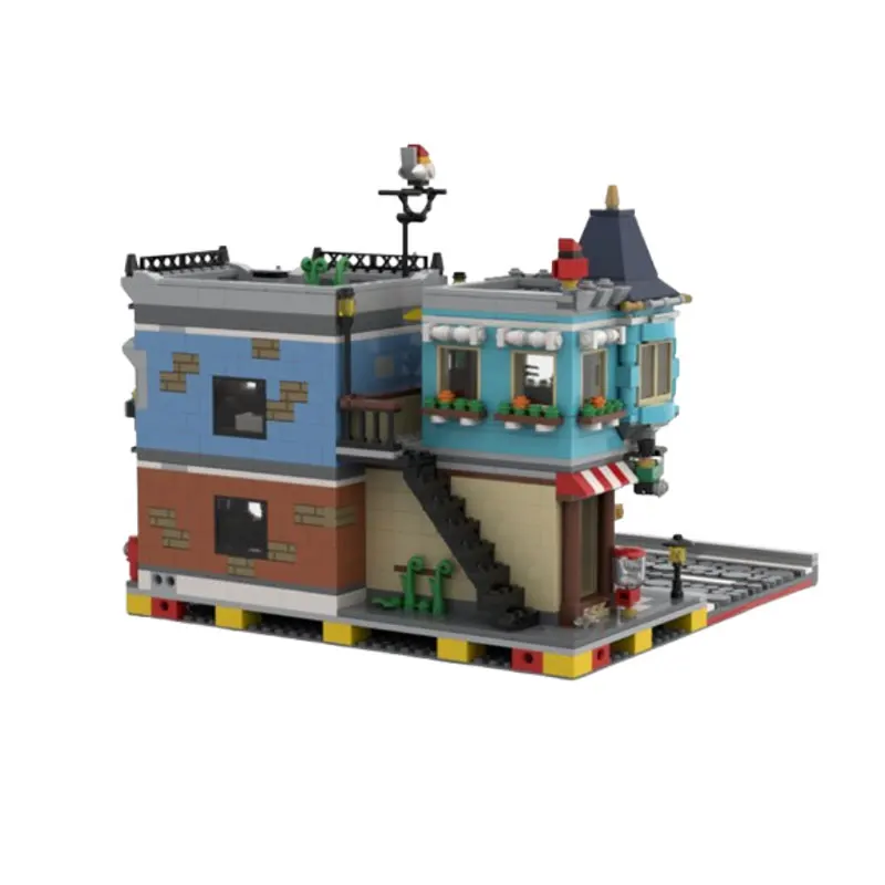 تجميع الجسيمات الصغيرة اللبنات MOC-110502 1424 قطعة بناء لعبة البناء الحديثة ثلاثية الأبعاد نموذج هدية لغز الصبي