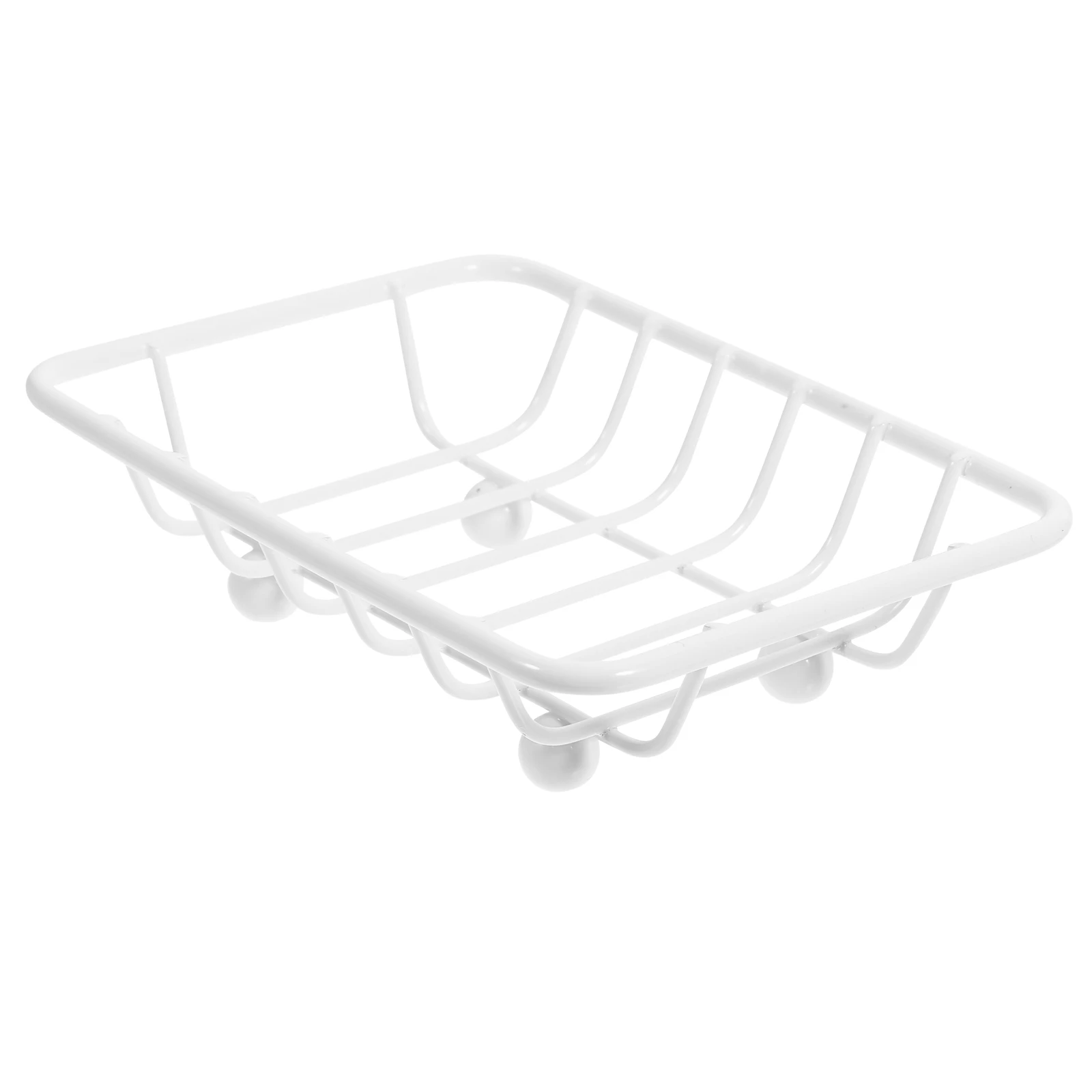 

Portable for Bathroom Wrought Iron Water Draining Dish Travel Kitchen Laundry Hotel Use Soap Rack Bar Holder Shower Dish