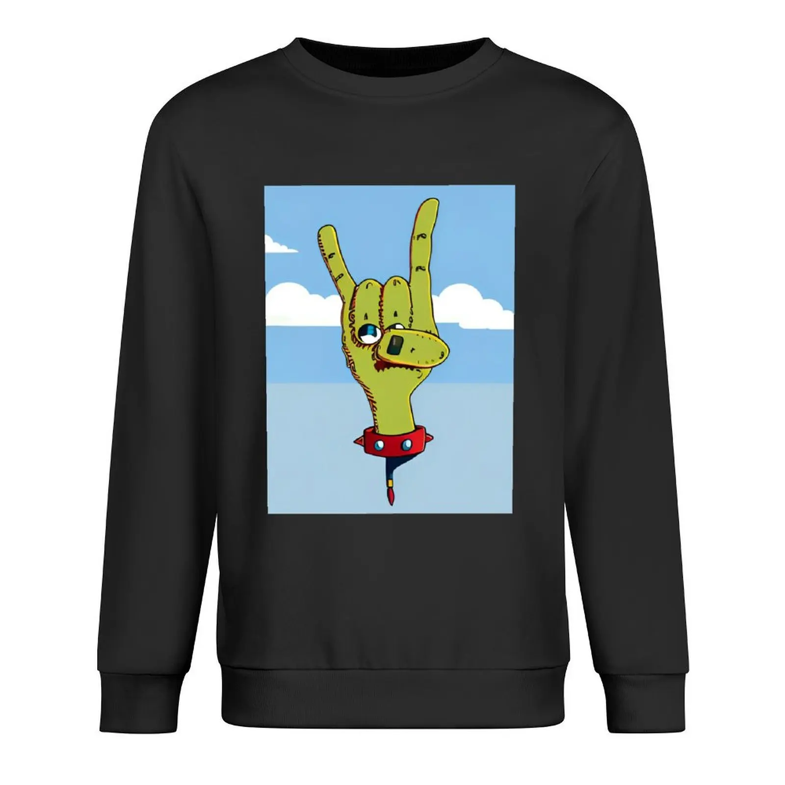 

Cartoon rocker Pullover blouse men's sweat-shirt men clothing anime clothes oversize sweatshirt