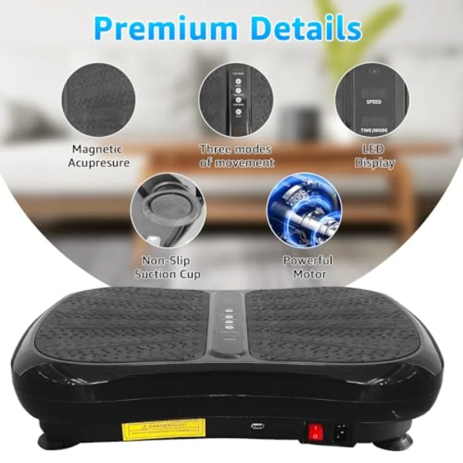 99 مستوى 330LBS آلة تمرين لوحة الاهتزاز الصغيرة للاستخدام المنزلي كامل الجسم تجريب الاهتزاز منصة اللياقة البدنية مع التكامل #2