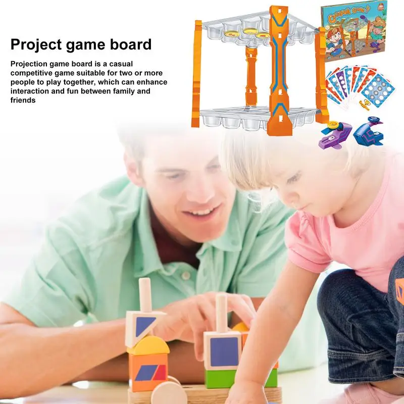 Catapult Games Kids Board Game Playsets Board Family Game 2 Players Family Night Catapult Game For 4-6 Years Old Children