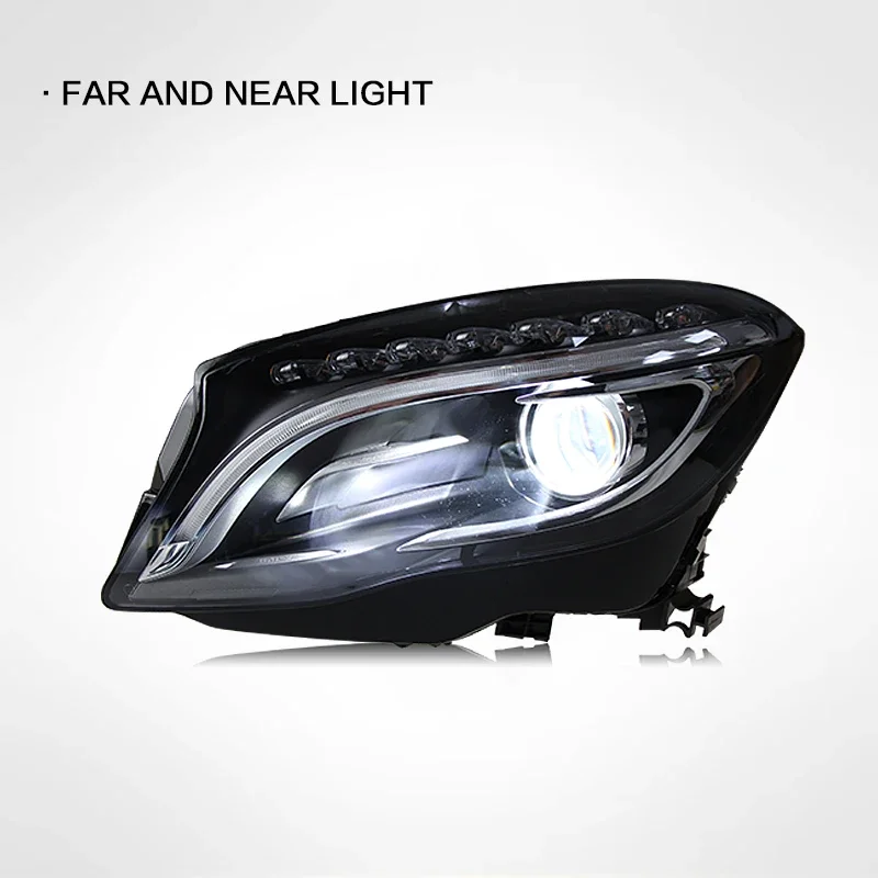 Sewiyolin سيارة DRL LED مجموعة مصابيح أمامية لبنز GLA 200 260 220 W156 2015-2019 الضباب DRL الفرامل بدوره مصباح إشارة التوصيل والتشغيل