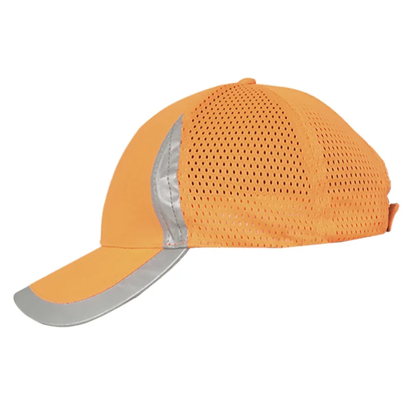 Imagem -06 - Chapéu Duro Estilo Beisebol Masculino Bump Protetor hi Vis Roupa de Trabalho de Segurança Amarelo e Laranja Brilhante Boné de Alta Visibilidade