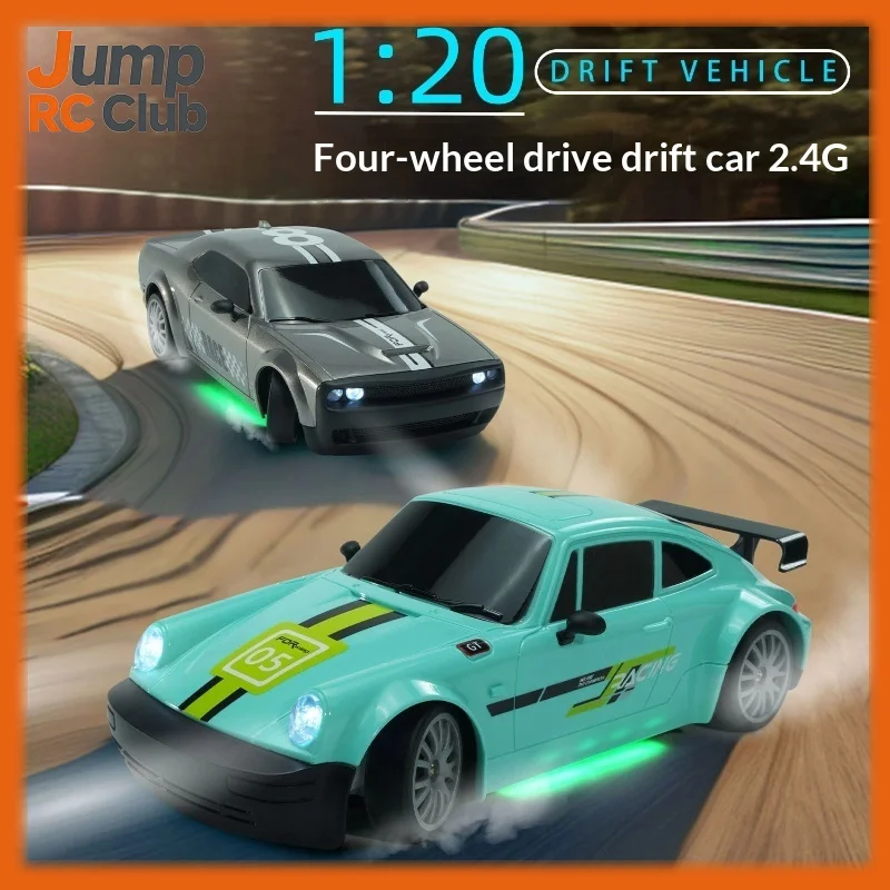 1:20 RC Drift Car 2,4G medio escala 4WD coche de carreras eléctrico de alta velocidad juguete de Control remoto para niños regalo divertido al aire libre
