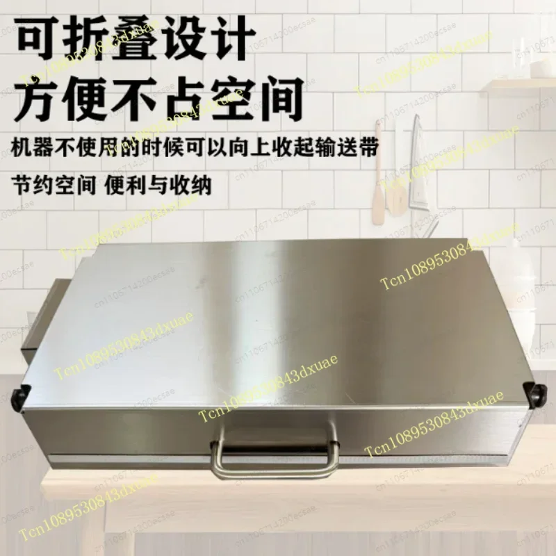 Small Foldable Manual Dough Sheeter for Home, Hand Crank Puff Pastry Maker for Croissants & Tart Shells