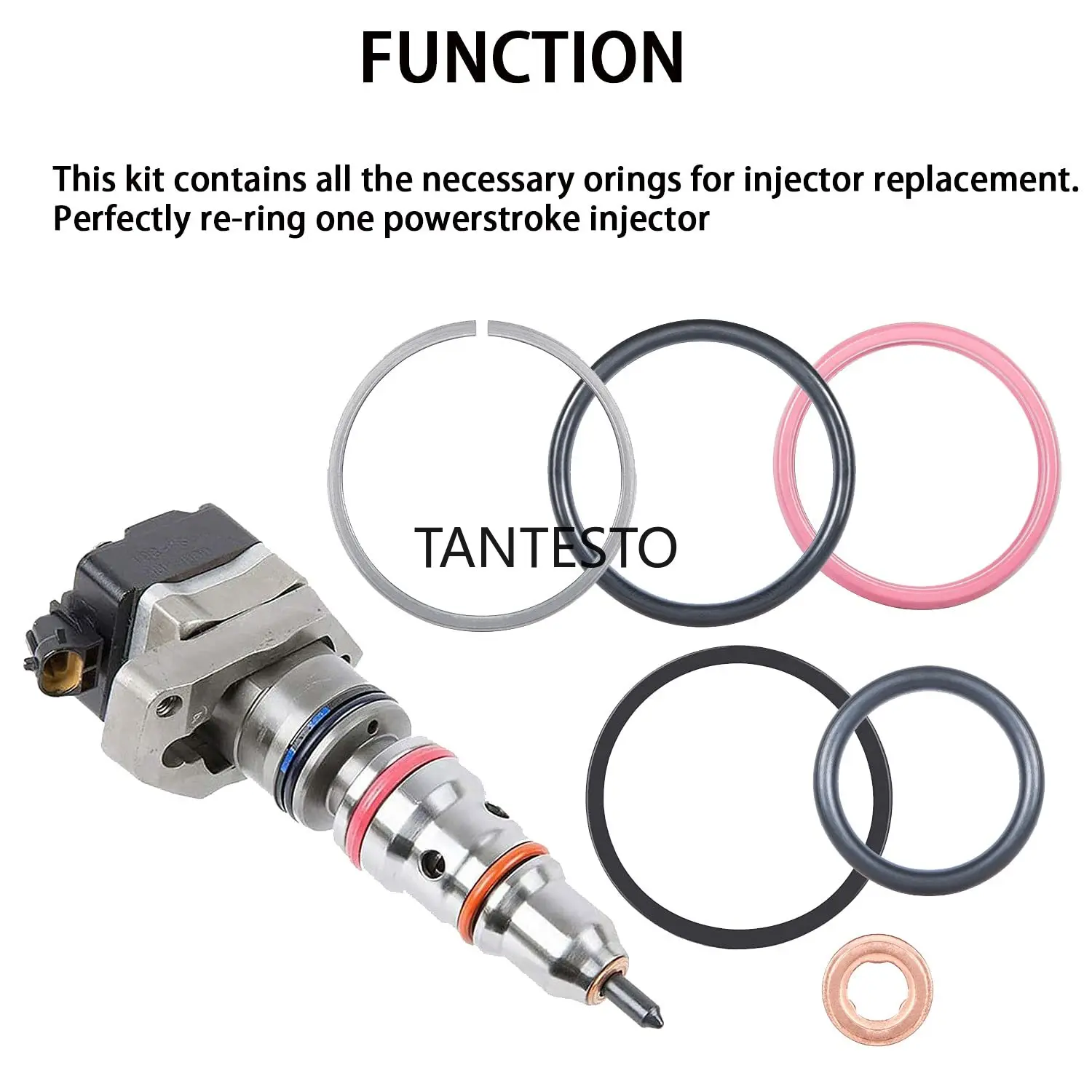 

Diesel Fuel Injector O-Ring Seal Kit Compatible for CAT 3126B Diesel 0R9350-Set of 3