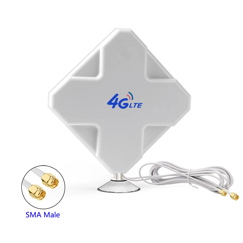 

35dBi 4G LTE Wifi Antenna High Gain Antenna Mimo SMA TS9 3G GSM WiFi Signal Booster for Huawei Mobile Hotspot Router Modem