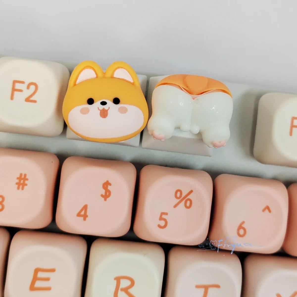 Cartoon Tier Butt Tastenkappen Kirsche Profil R4 Tastenkappen Kreuzachse Mechanische Tastatur Ersatzknopf Gaming Zubehör