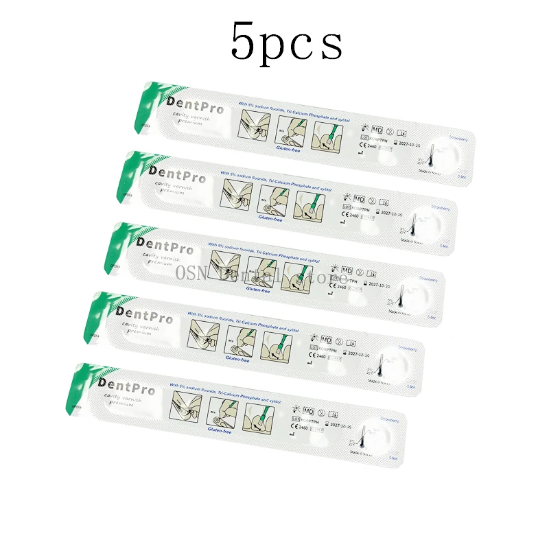 5/10pcs Dental Fluor Protector Kid Adult Anti Caries White Varnish 5% Sodium Fluoride Protectant Lacquer strawberry flavor