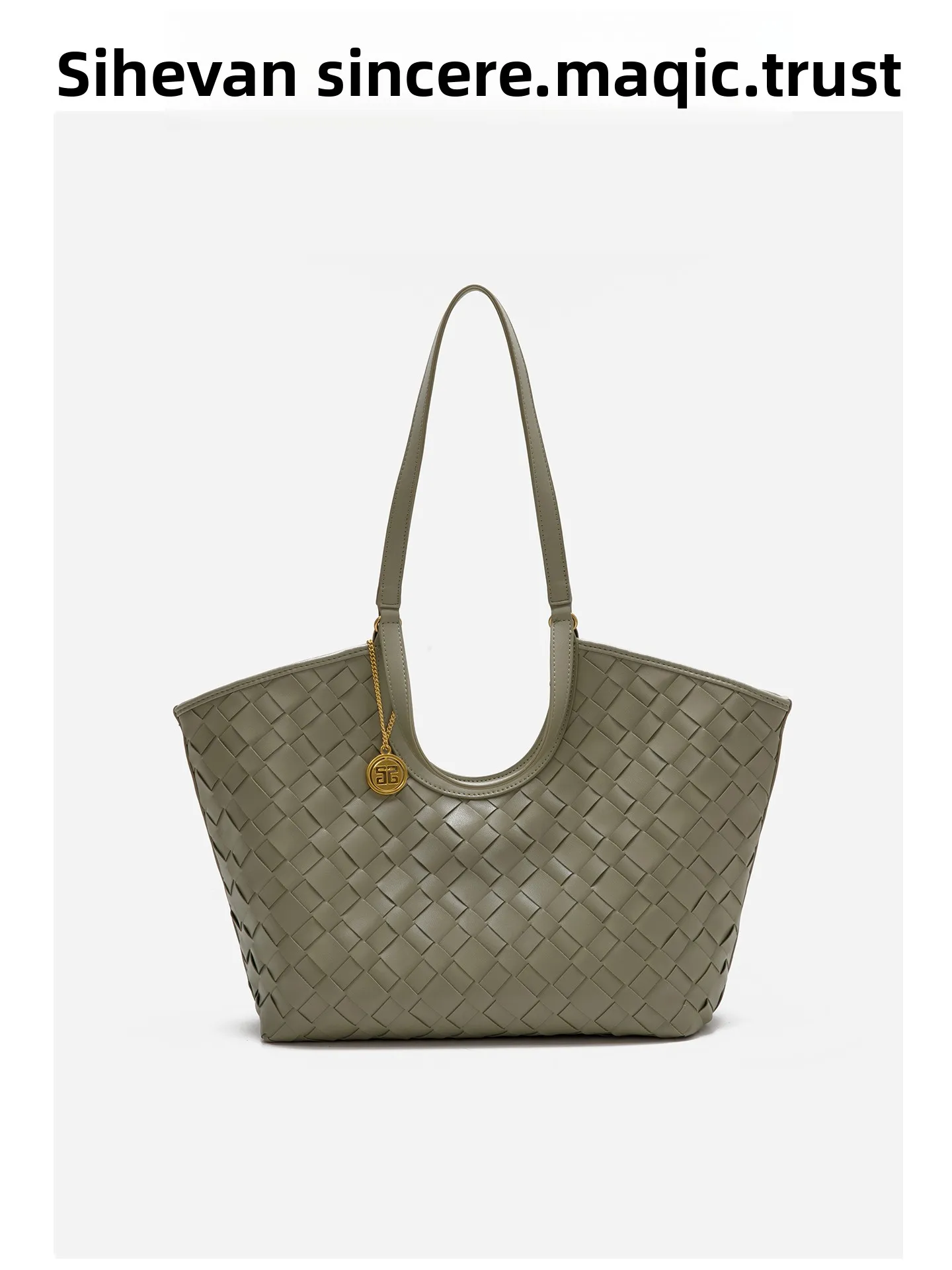 

Summer ular Large Capaci Basket Weaving Women's Commuter Tote Bag Underarm Single oulder Bag Casual Simple Sle