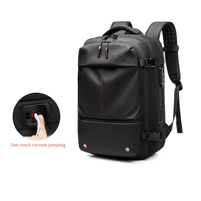 

Upgraded One-Click Vacuum Compression Backpack,Business travel bag,Computer Bag,Large Capacity Expandable bags for man,tote bag
